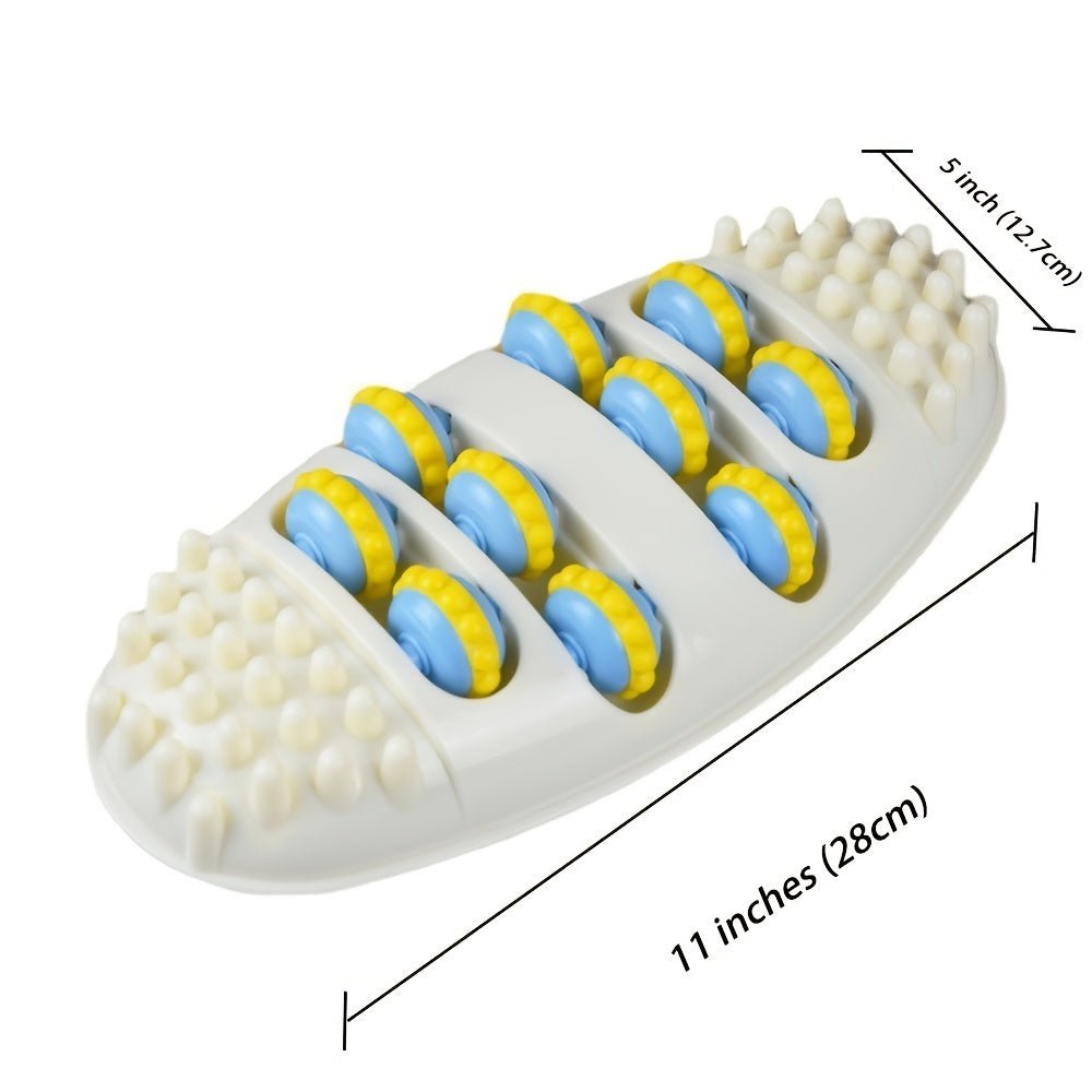 Wooden Dual Foot Massager Roller For Pain Relief