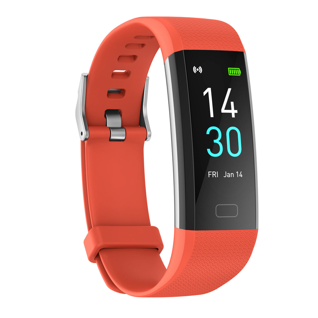 Smart Watch with Heart Rate, Blood Pressure, Step Counter, and Temperature Monitor