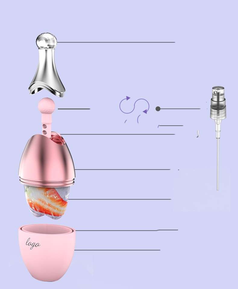 Silicone Ice Cube Facial Tool for Skin Lifting and Contouring