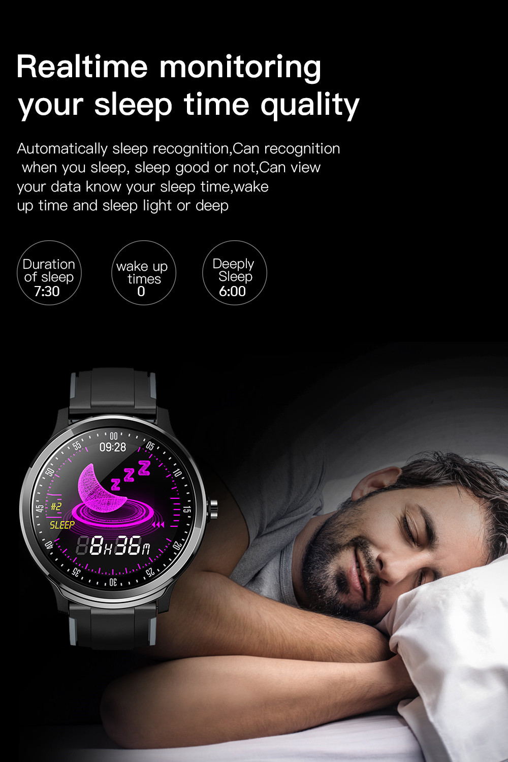 SN80 Smart Fashion Watch with Fitness Tracker