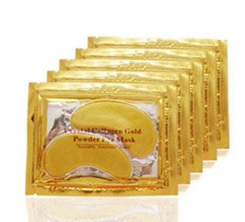 Gold Crystal Collagen Eye Patches for Anti-Aging and Acne Care