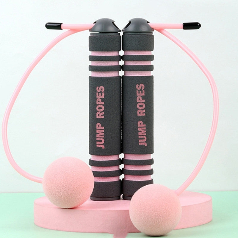 Cordless Double-Bearing Skipping Rope With PVC Sponge Ball