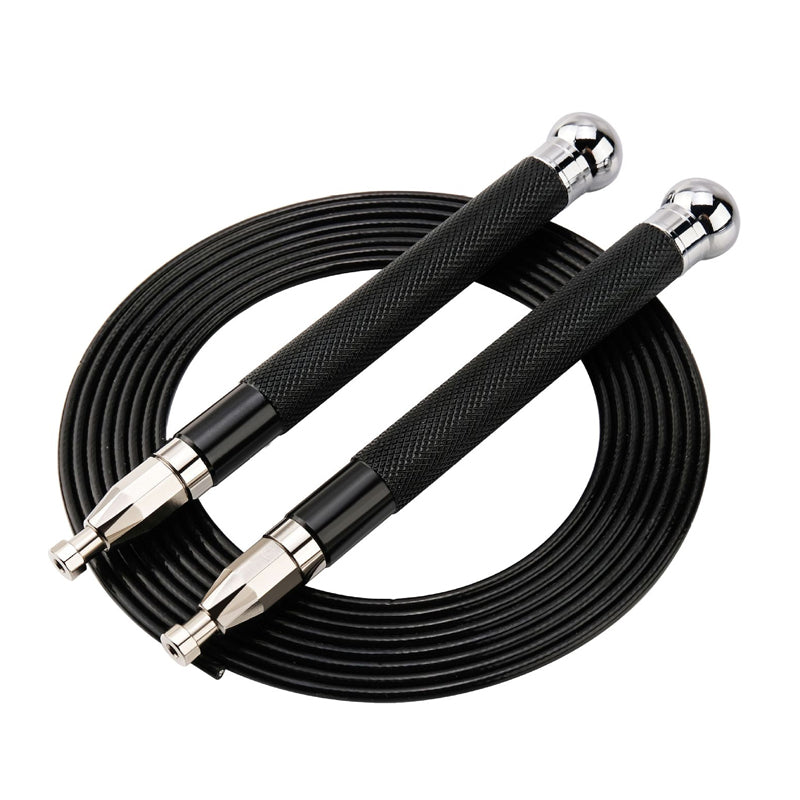 Aluminum Handle Double-Bearing Skipping Rope With Steel Wire