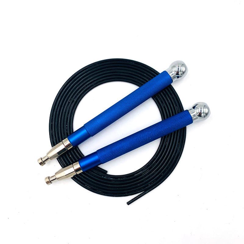 Aluminum Handle Double-Bearing Skipping Rope With Steel Wire