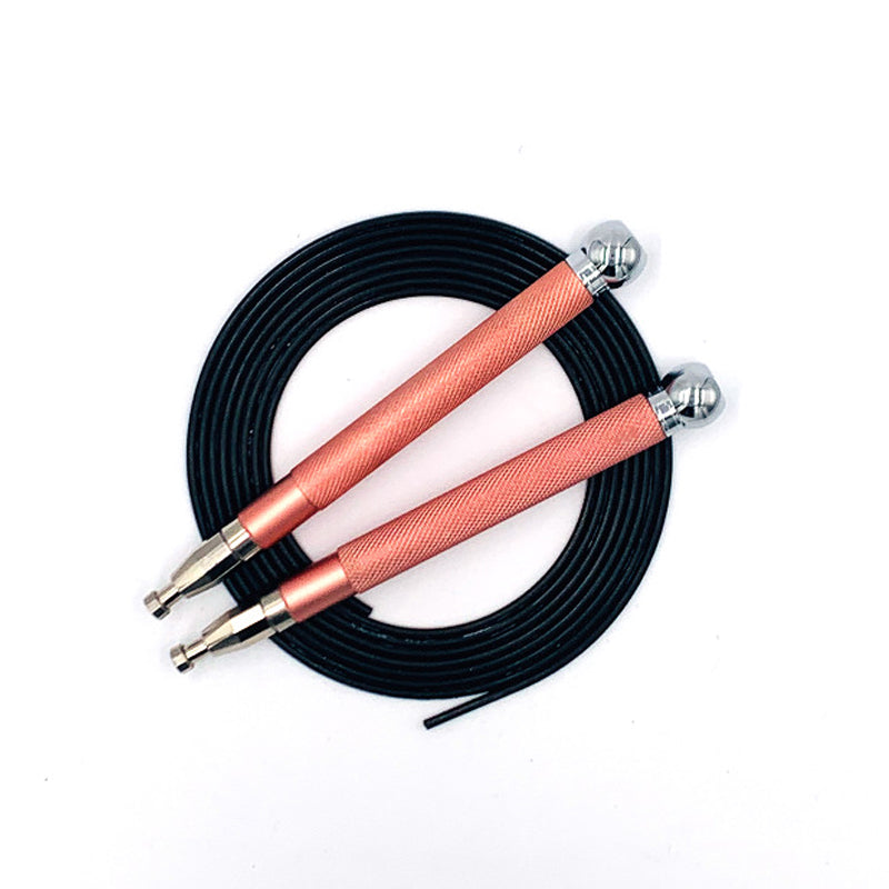Aluminum Handle Double-Bearing Skipping Rope With Steel Wire