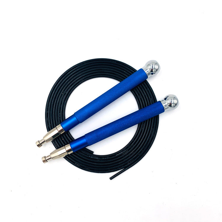 Aluminum Handle Double-Bearing Skipping Rope With Steel Wire