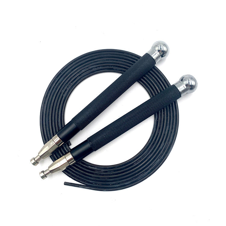 Aluminum Handle Double-Bearing Skipping Rope With Steel Wire
