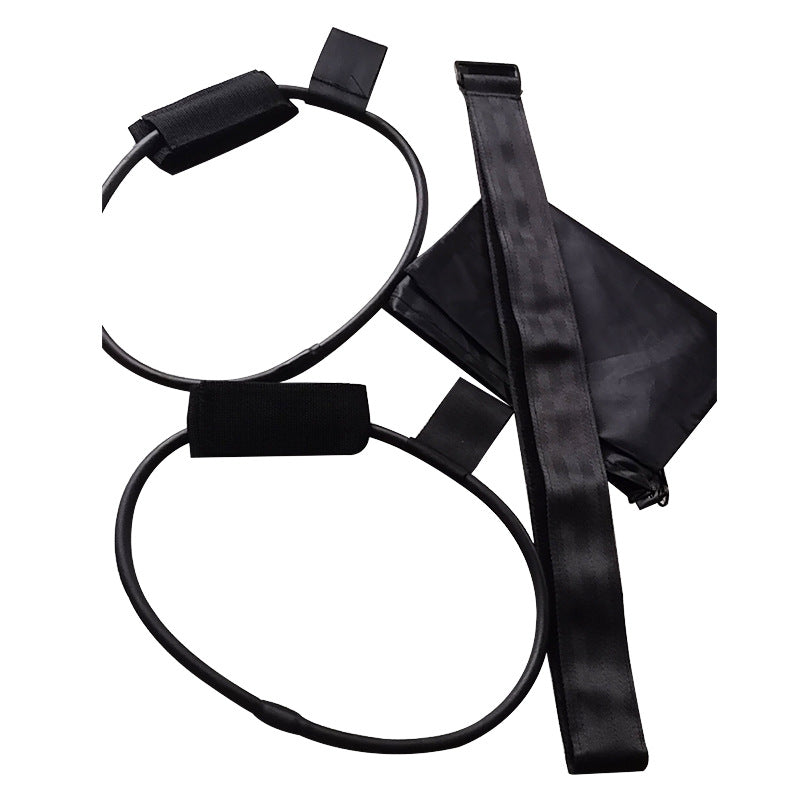Latex Yoga and Fitness Resistance Bands with Foot Pedal for Home Workouts