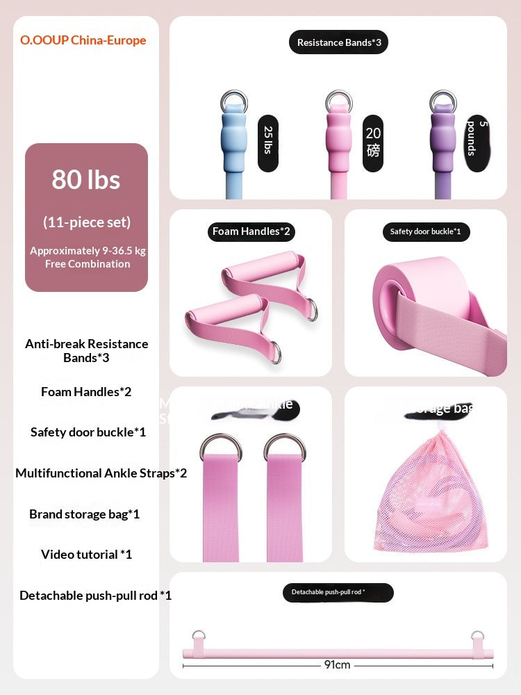 Resistance Bands For Home Fitness And Yoga