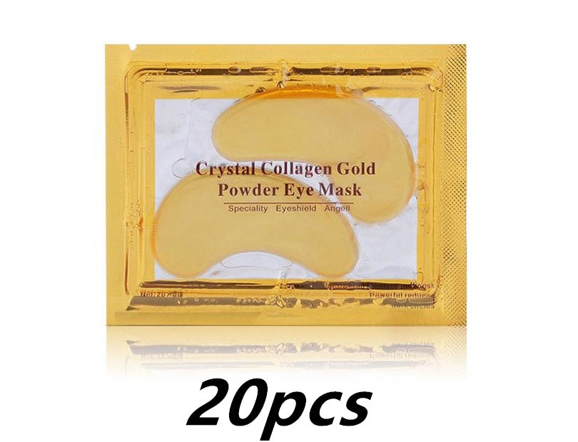 Gold Crystal Collagen Eye Patches for Anti-Aging and Acne Care