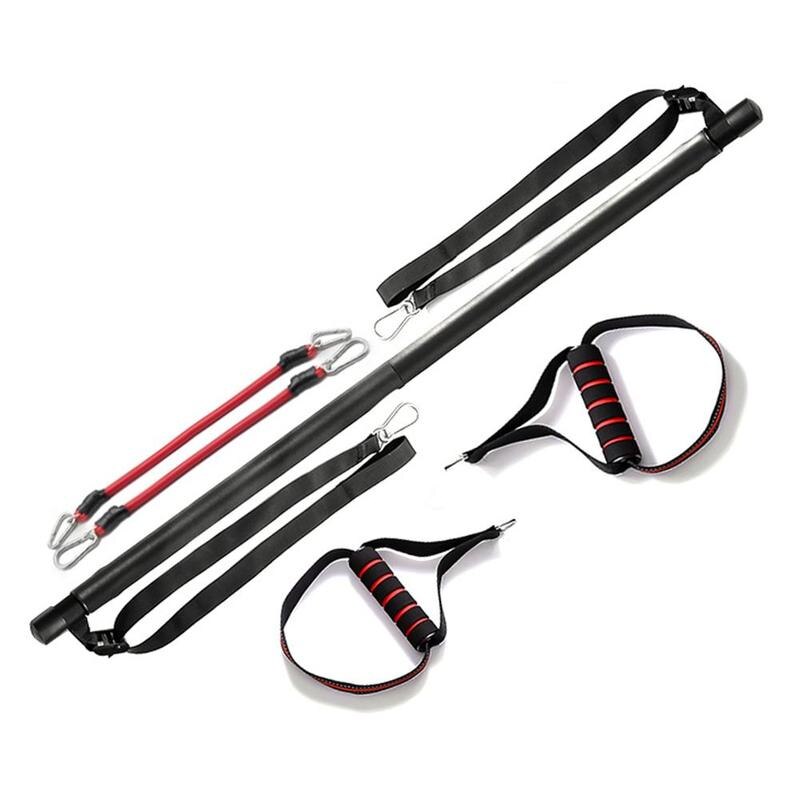 Portable Pilates Bar Kit with Resistance Bands for Home Workouts
