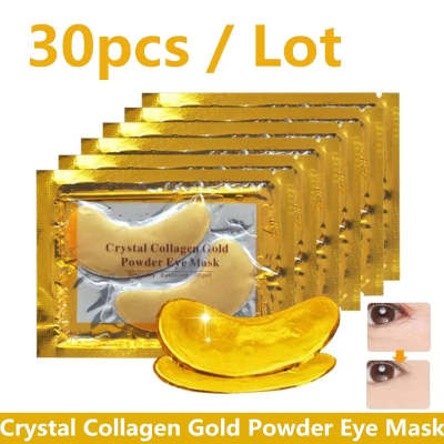 Gold Crystal Collagen Eye Patches for Anti-Aging and Acne Care