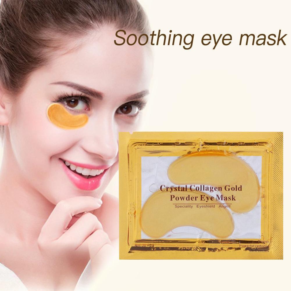 Gold Crystal Collagen Eye Patches for Anti-Aging and Acne Care