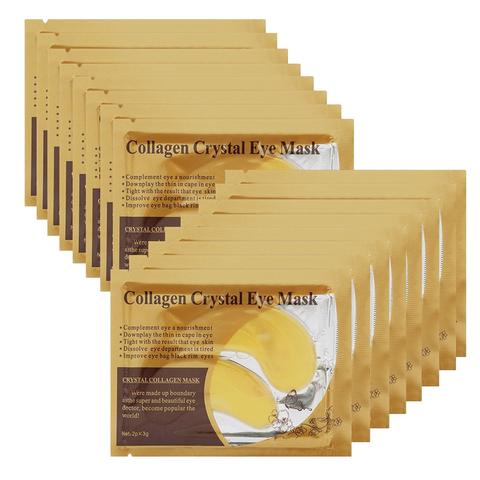 Gold Crystal Collagen Eye Patches for Anti-Aging and Acne Care