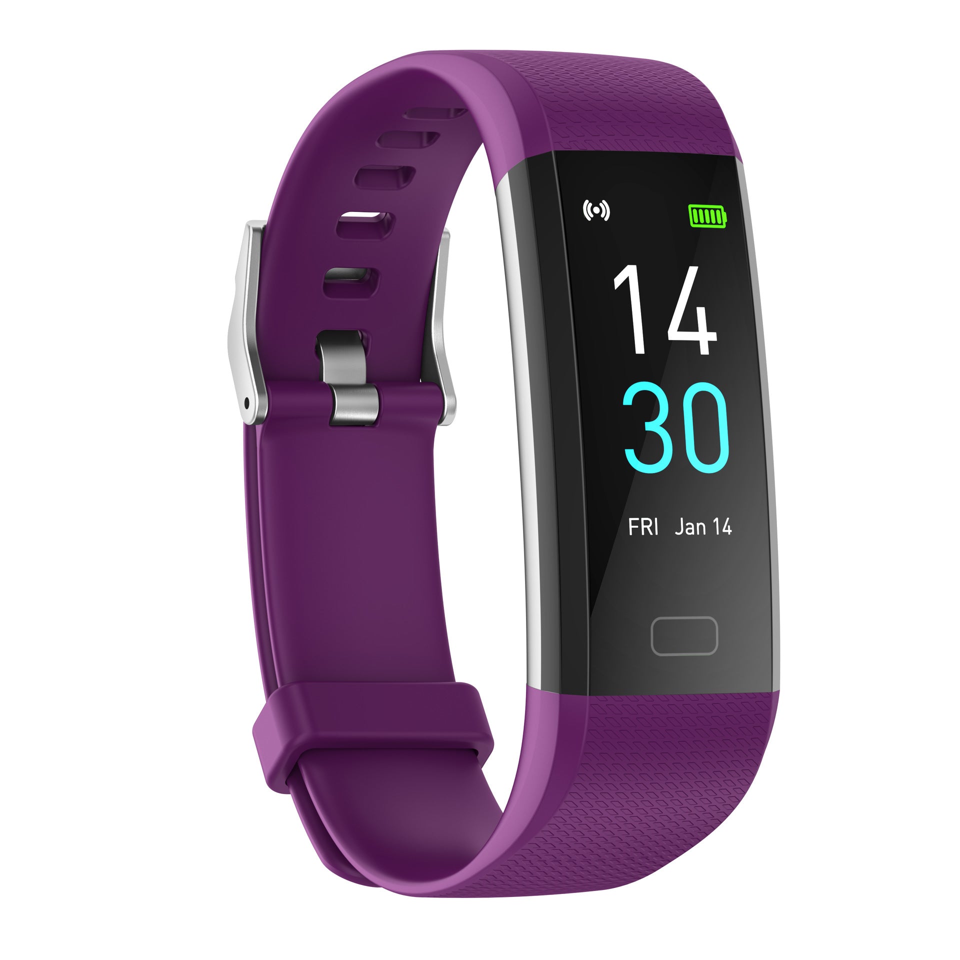 Smart Watch with Heart Rate, Blood Pressure, Step Counter, and Temperature Monitor