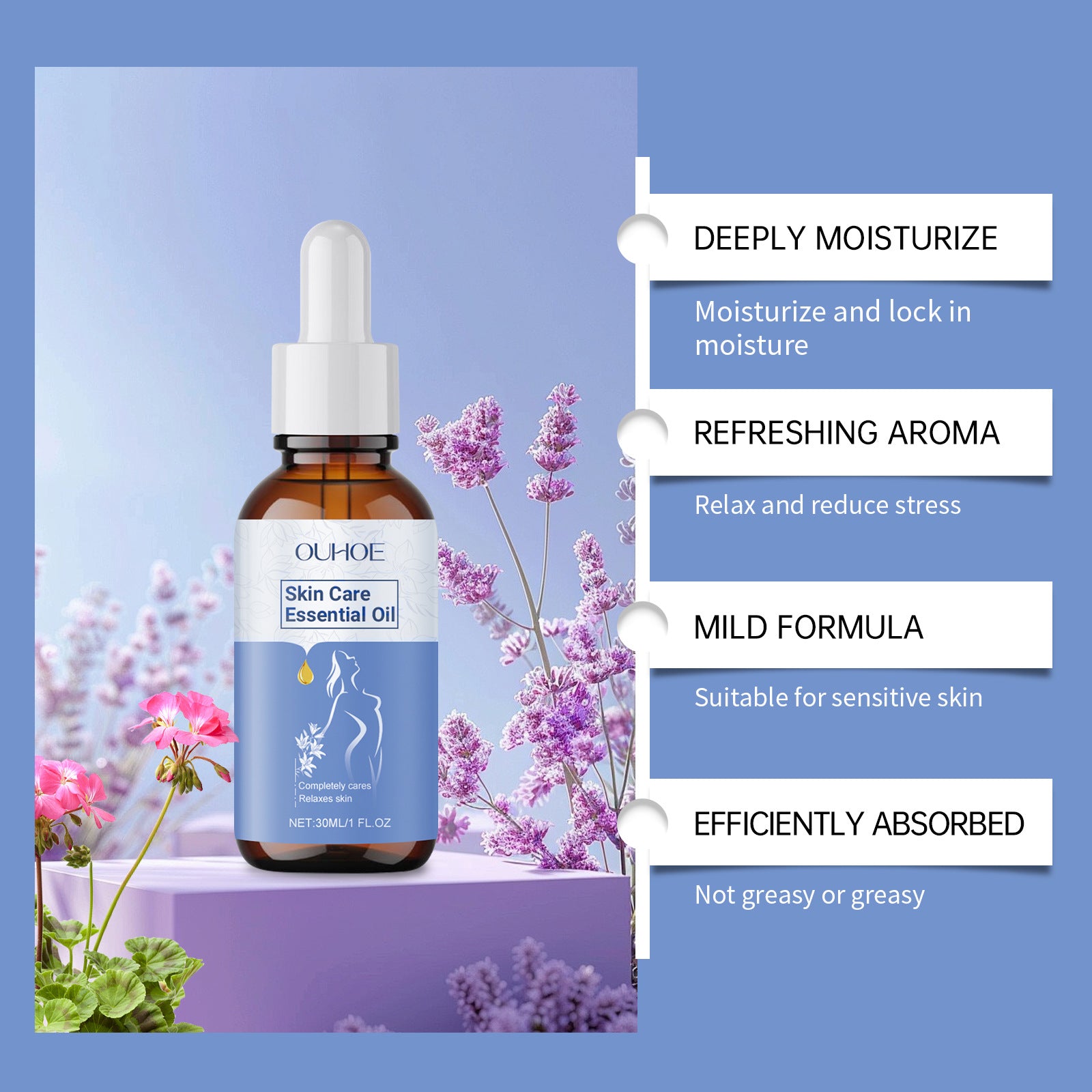 Moisturizing and Brightening Skin Care Essential Oil