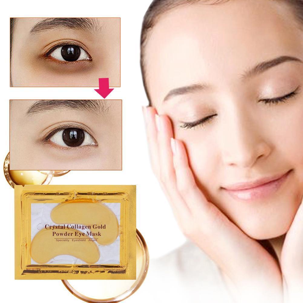 Gold Crystal Collagen Eye Patches for Anti-Aging and Acne Care