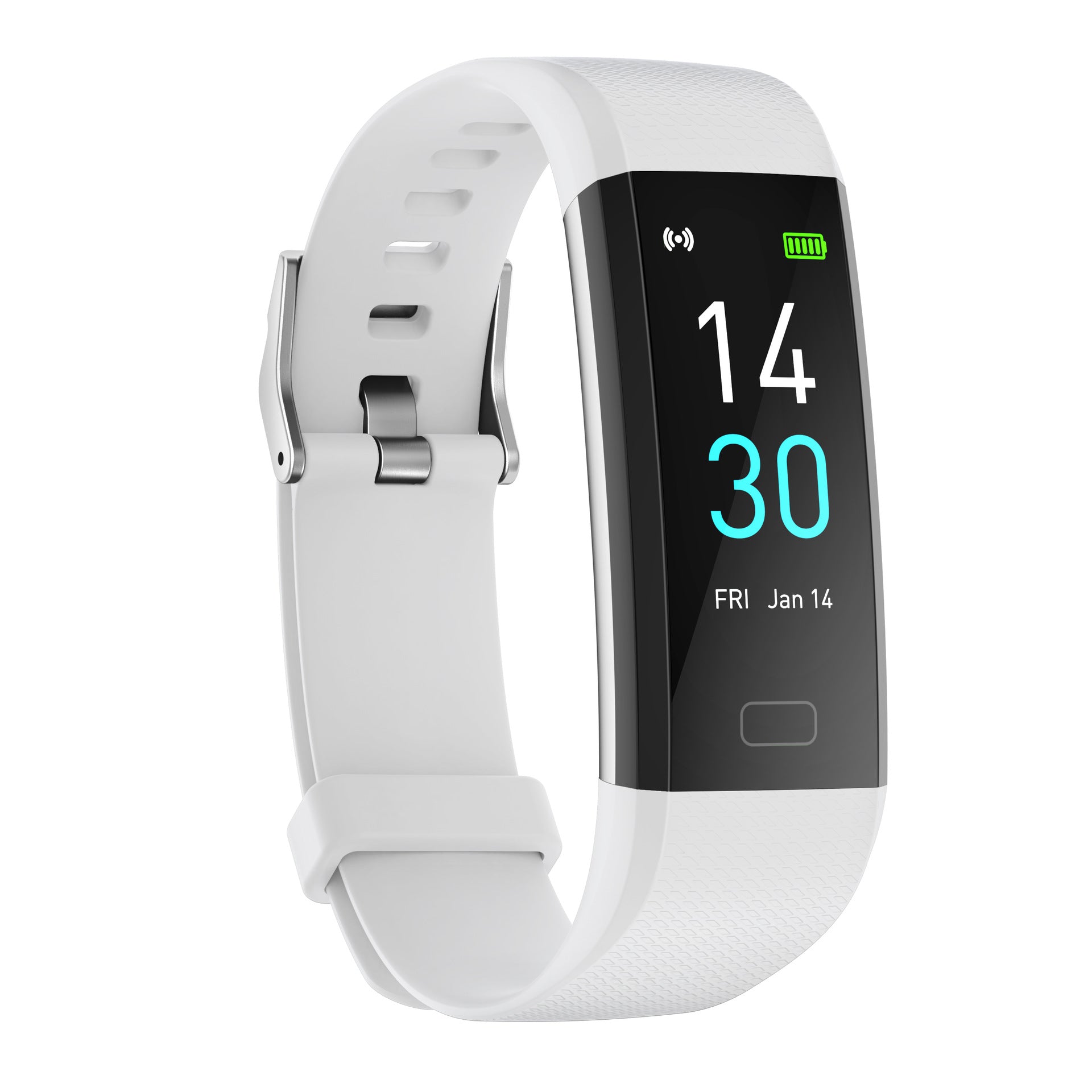 Smart Watch with Heart Rate, Blood Pressure, Step Counter, and Temperature Monitor