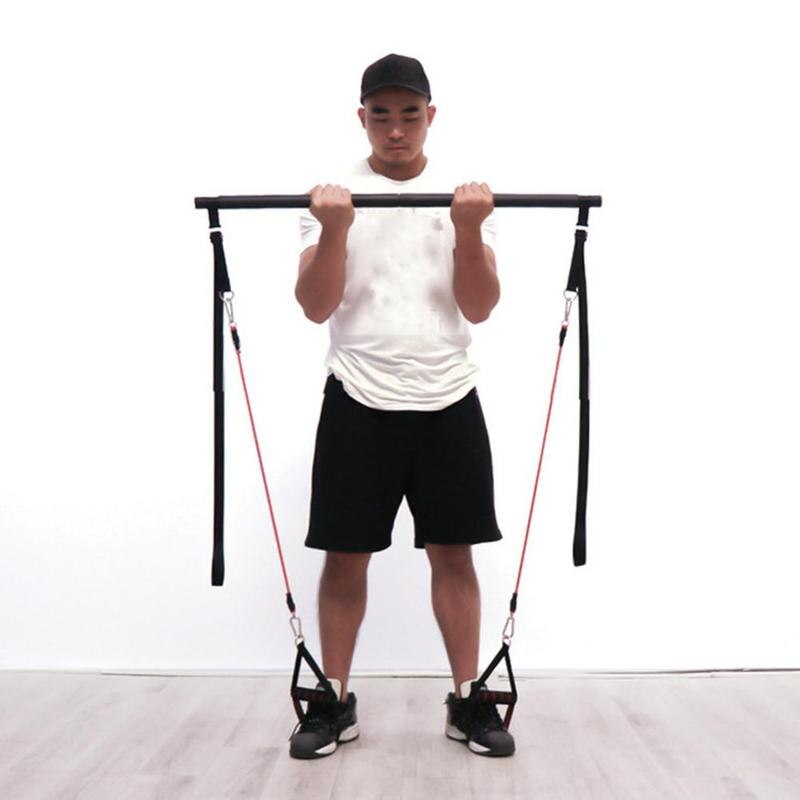 Portable Pilates Bar Kit with Resistance Bands for Home Workouts