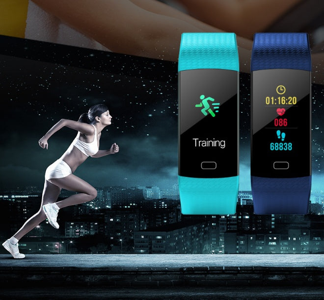 Smart Color Screen Fitness Tracker with Heart Rate Monitor