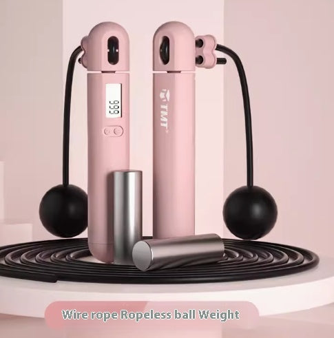 Cordless Jump Rope With Electronic Counter For Weight Loss