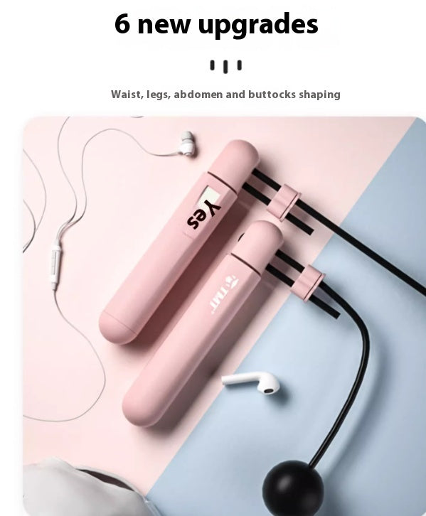 Cordless Jump Rope With Electronic Counter For Weight Loss