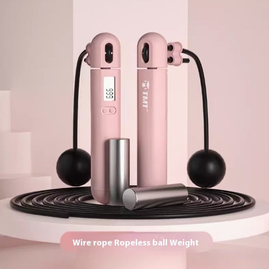 Cordless Jump Rope With Electronic Counter For Weight Loss