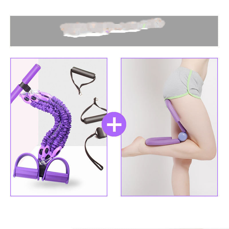Multi-Function Fitness Resistance Bands with Latex Pedal Rope