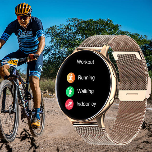 New Round Smartwatch With Bluetooth Calling And Fitness Tracking