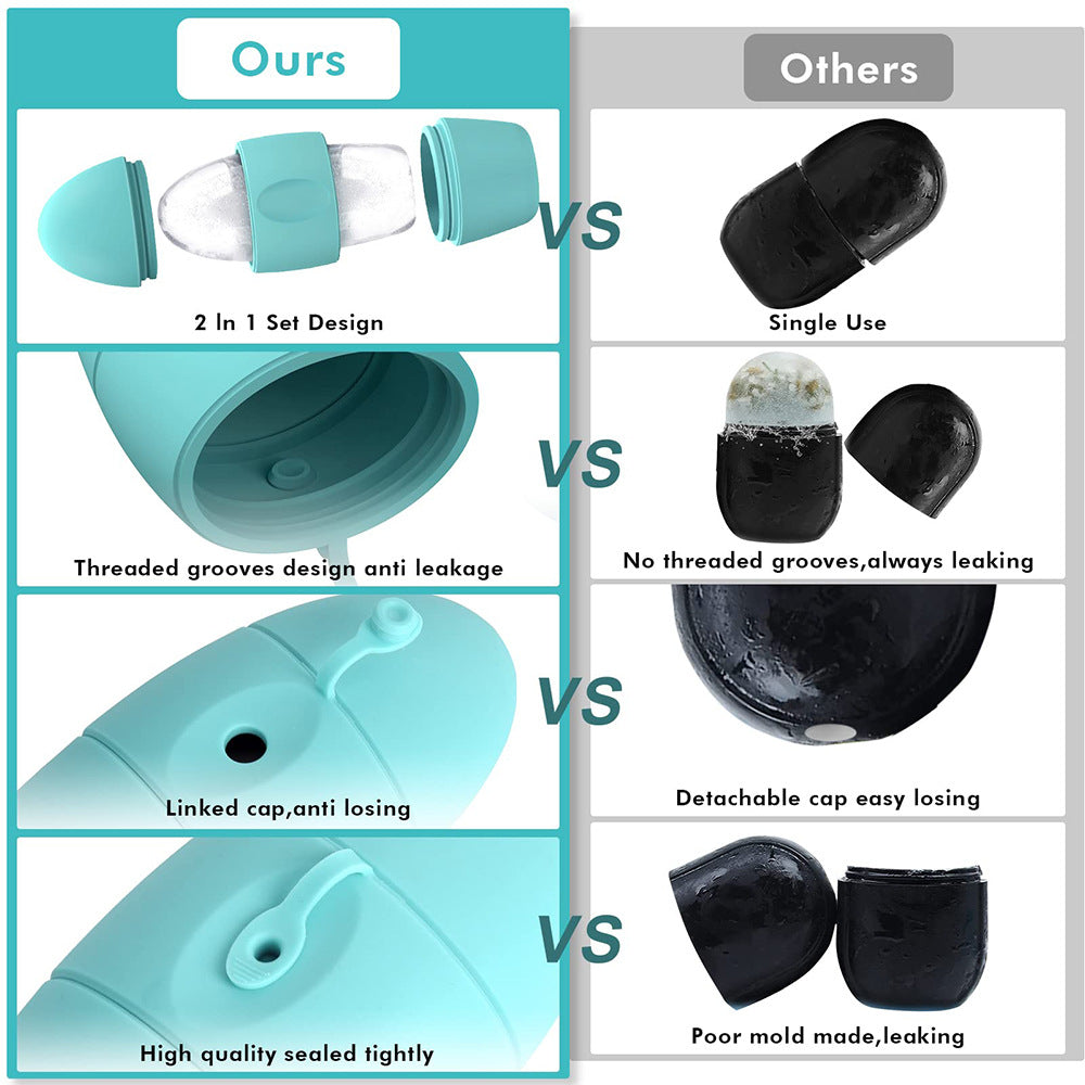 Silicone Facial Roller for Contouring, Pore Shrinking, and Eye Care