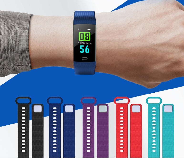 Smart Color Screen Fitness Tracker with Heart Rate Monitor
