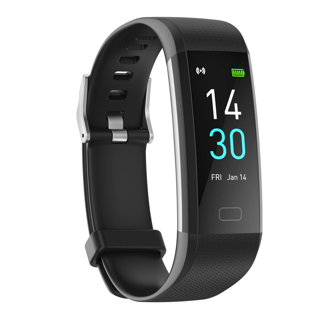 Smart Watch with Heart Rate, Blood Pressure, Step Counter, and Temperature Monitor