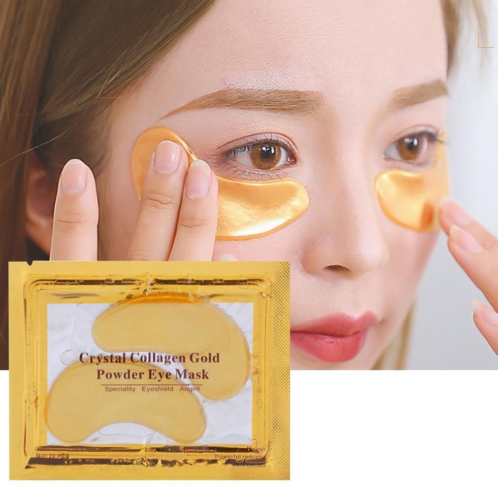 Gold Crystal Collagen Eye Patches for Anti-Aging and Acne Care