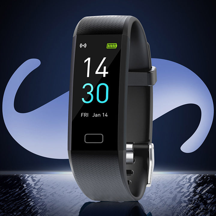 Smart Watch with Heart Rate, Blood Pressure, Step Counter, and Temperature Monitor