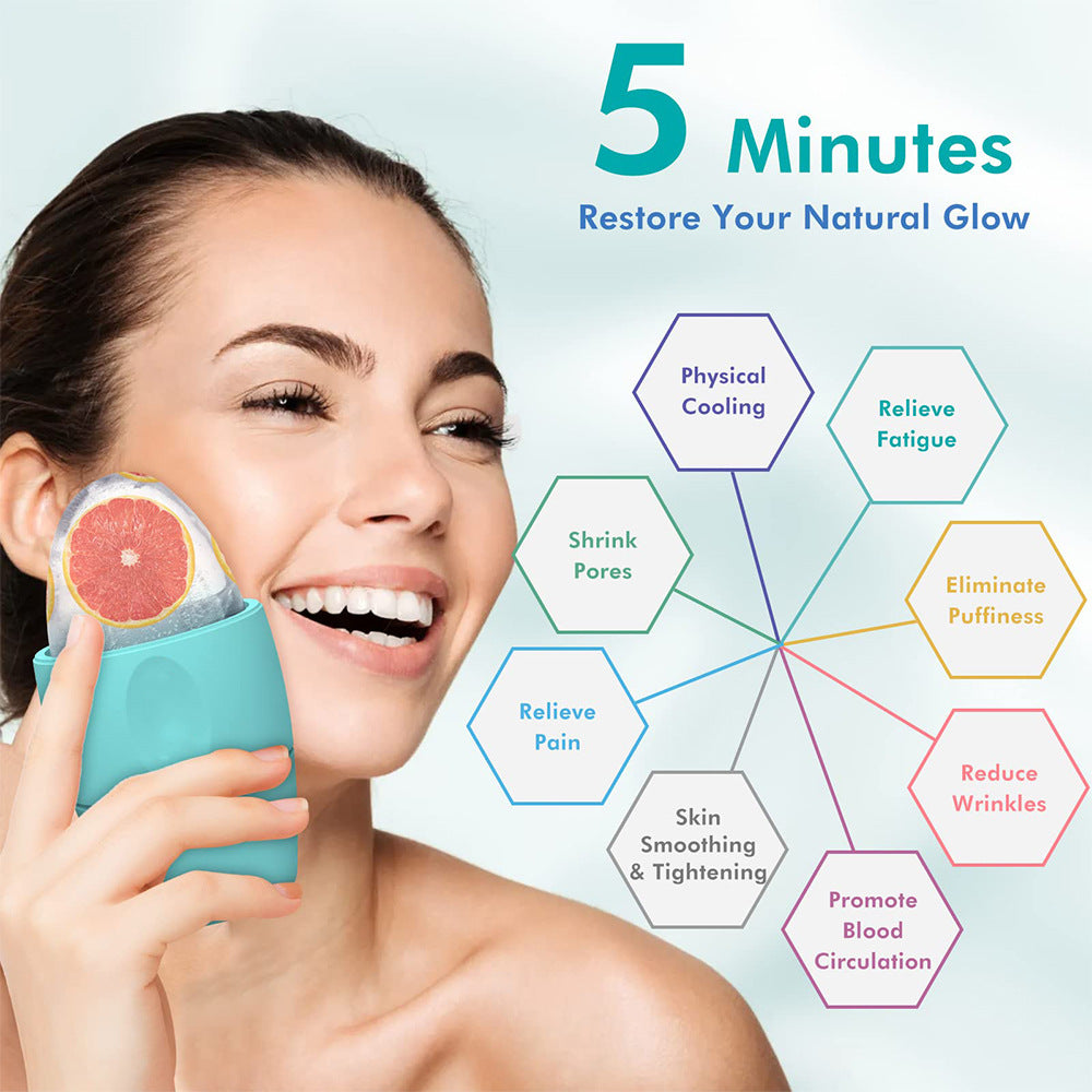 Silicone Facial Roller for Contouring, Pore Shrinking, and Eye Care