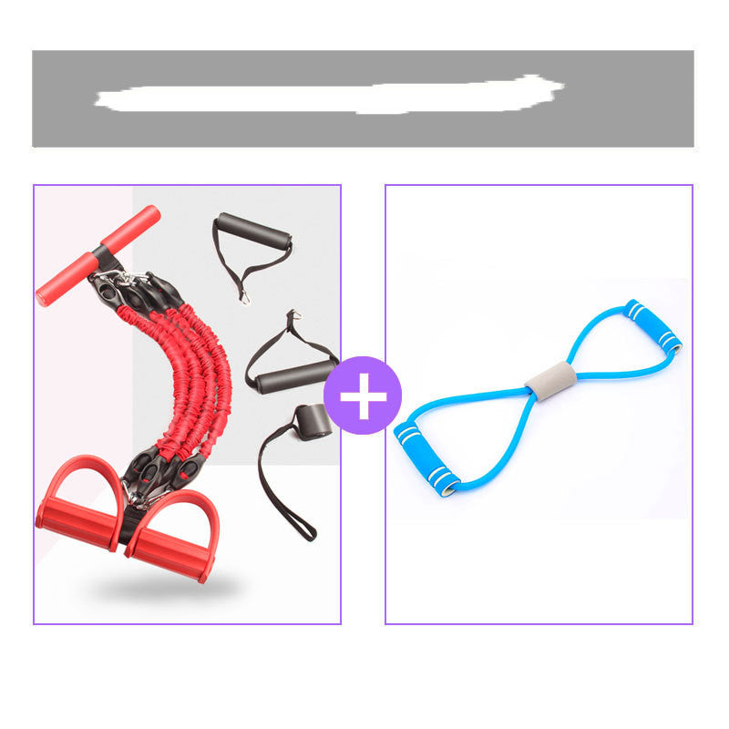 Multi-Function Fitness Resistance Bands with Latex Pedal Rope
