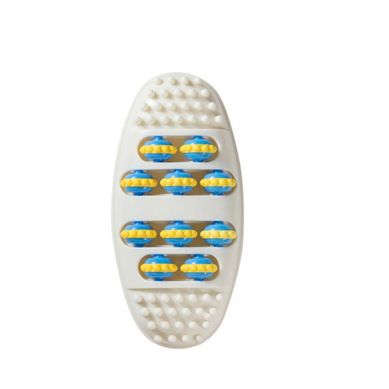 Wooden Dual Foot Massager Roller For Pain Relief