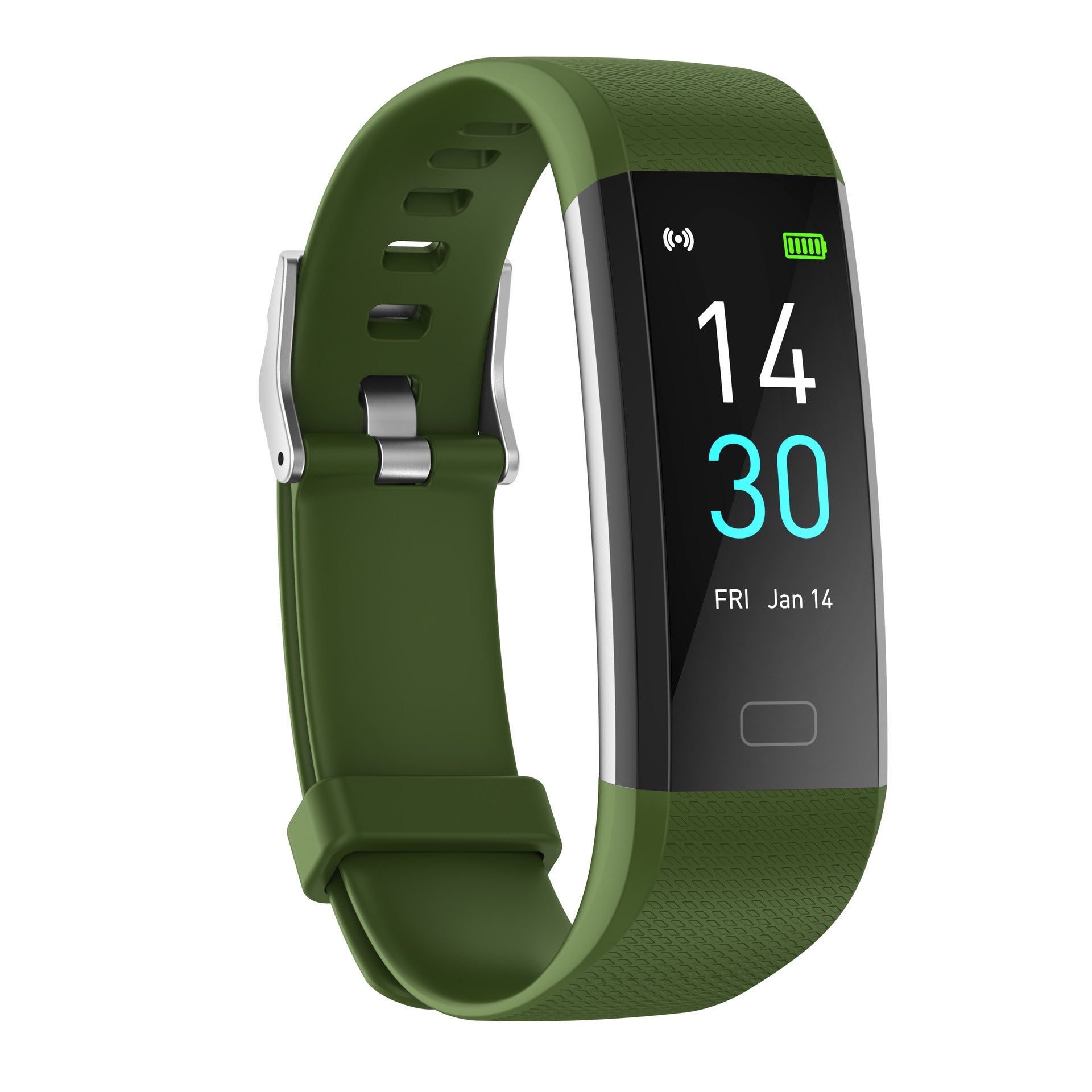 Smart Watch with Heart Rate, Blood Pressure, Step Counter, and Temperature Monitor
