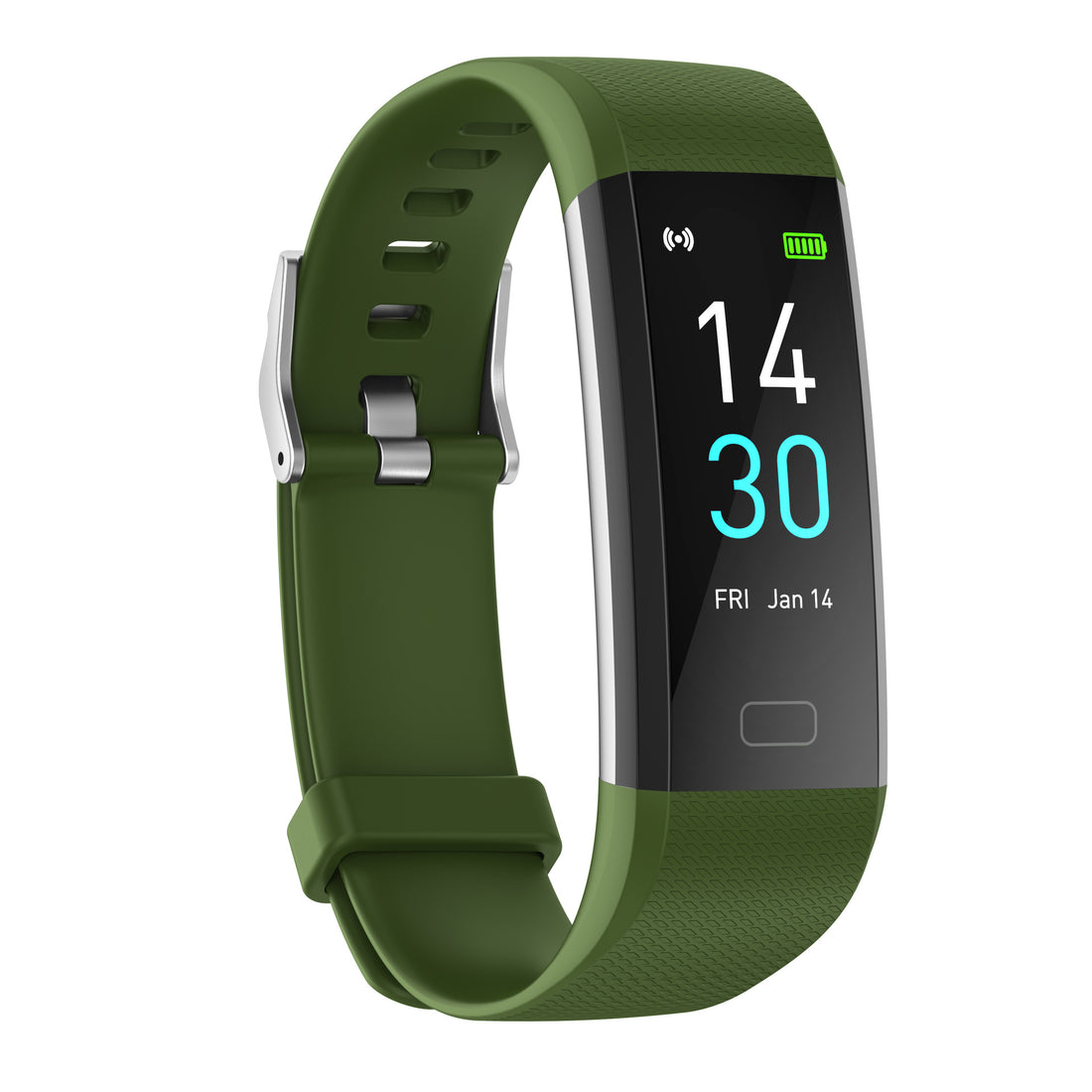 Smart Watch with Heart Rate, Blood Pressure, Step Counter, and Temperature Monitor