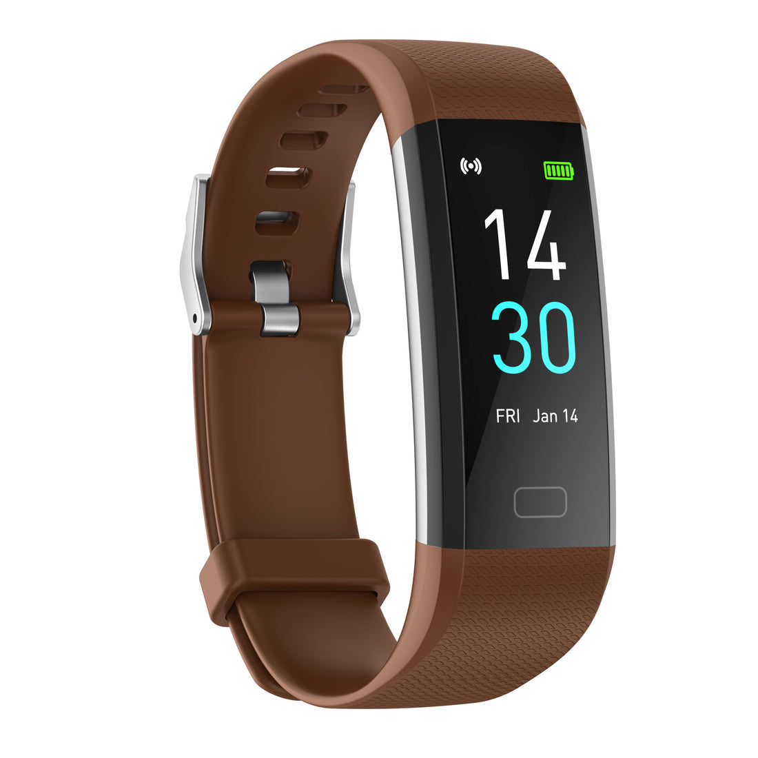 Smart Watch with Heart Rate, Blood Pressure, Step Counter, and Temperature Monitor