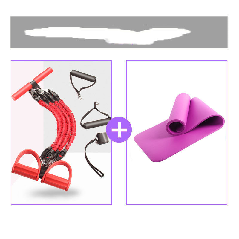 Multi-Function Fitness Resistance Bands with Latex Pedal Rope