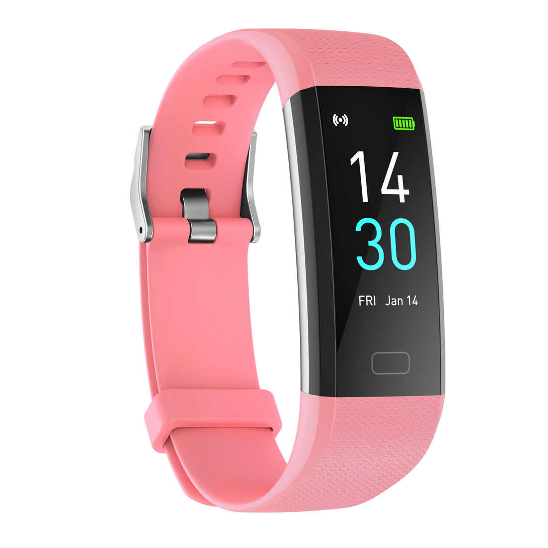 Smart Watch with Heart Rate, Blood Pressure, Step Counter, and Temperature Monitor