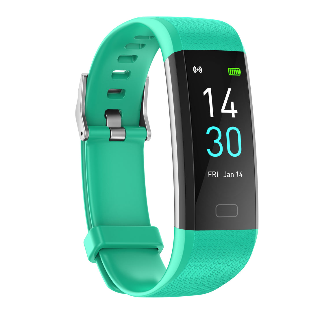 Smart Watch with Heart Rate, Blood Pressure, Step Counter, and Temperature Monitor