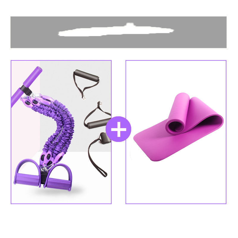 Multi-Function Fitness Resistance Bands with Latex Pedal Rope
